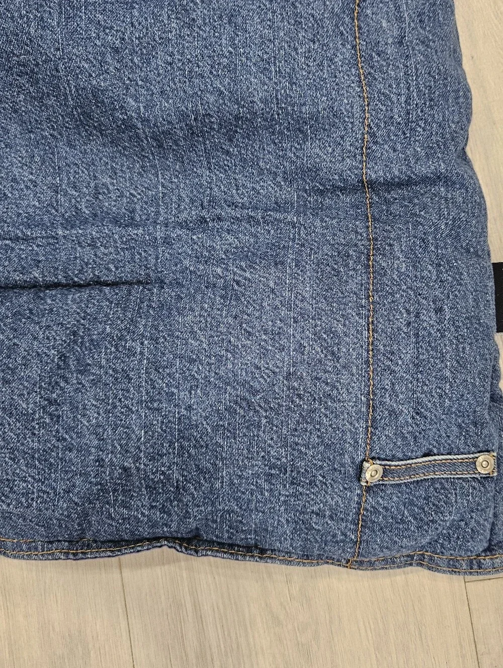 VTG Tommy Hilfiger QUEEN Denim Comforter Blue Jeans Cotton Reversible Preppy 90s